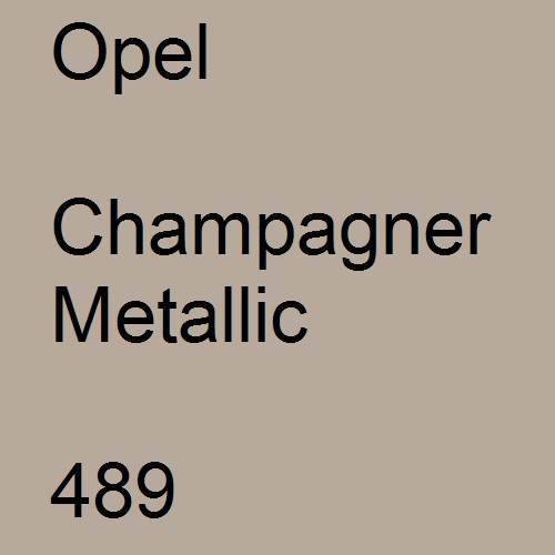 Opel, Champagner Metallic, 489.